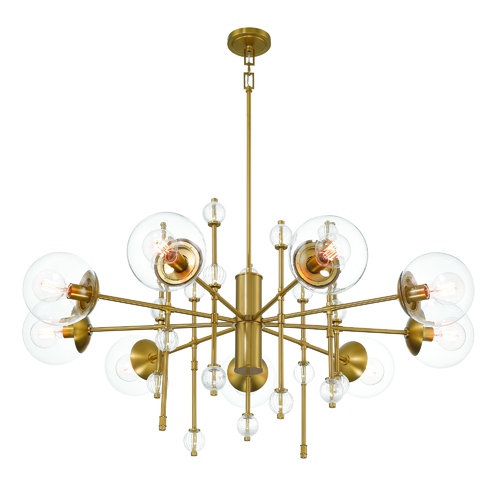 Traiton 9-Light Chandelier in Gold by Eurofase Lighting