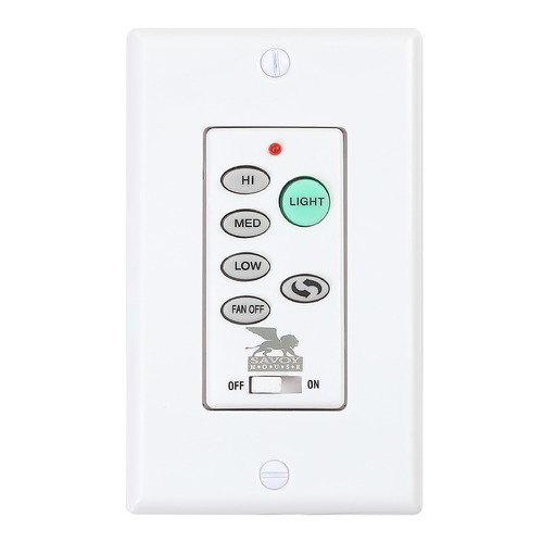 Savoy House Lighting White Fan Control
