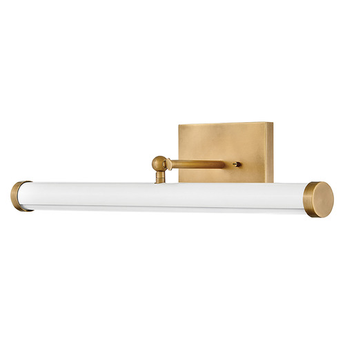 Regis Heritage Brass & Gloss White LED Picture Light by Hinkley Lighting