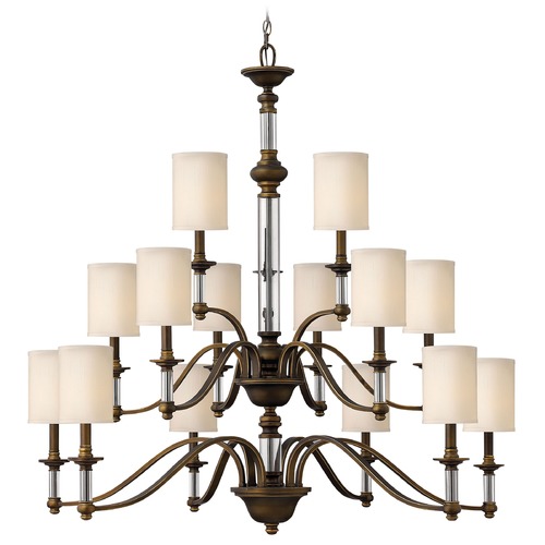 Sussex 15-Light Chandelier in English Bronze by Hinkley Lighting