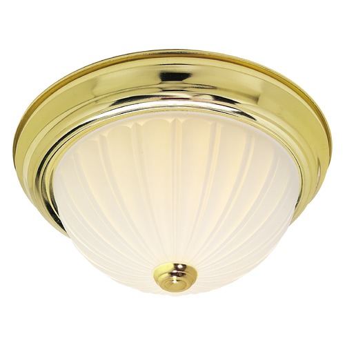 Polished Brass Flush Mount by Nuvo Lighting
