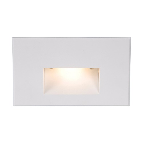 WAC Lighting WAC Lighting White LED Recessed Step Light with Amber LED WL-LED100-AM-WT