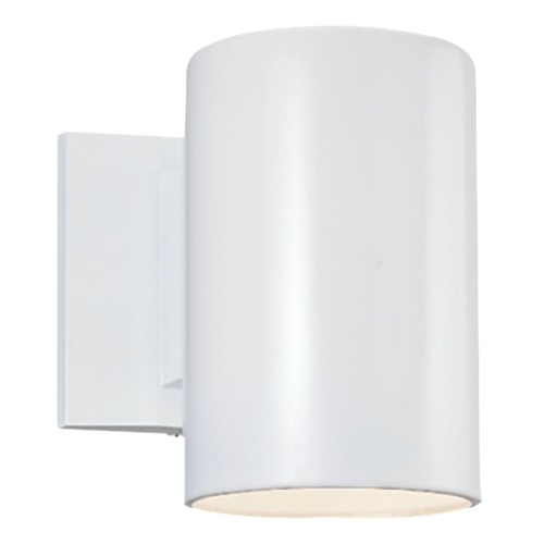 7.25-Inch Outdoor Wall Light in White by Visual Comfort Studio