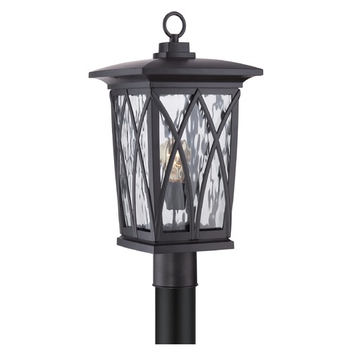 Grover Mystic Black Post Light by Quoizel Lighting