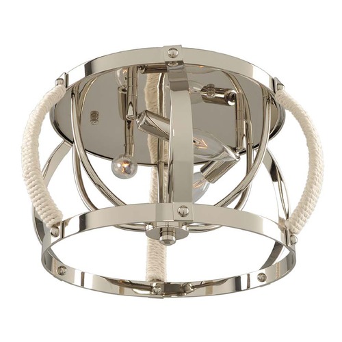 Bradbury Polished Nickel Flush Mount Light by Kalco Lighting