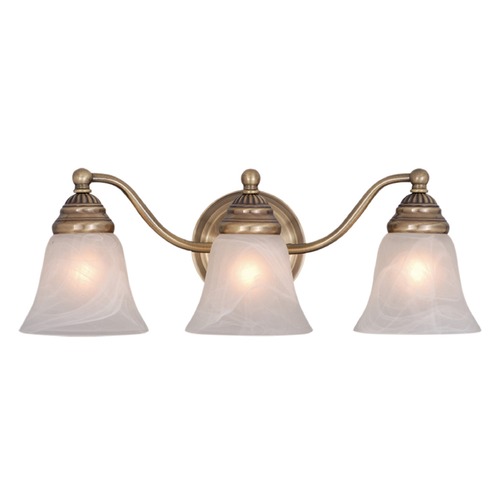 Standford Antique Brass Bathroom Light by Vaxcel Lighting
