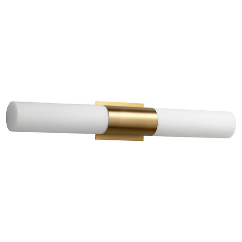 Magnum 30.75-Inch LED Vanity Light in Aged Brass by Oxygen Lighting