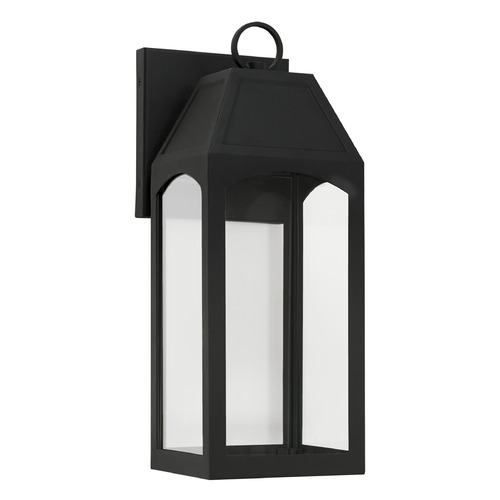 Burton 16.75-Inch Outdoor Wall Lantern in Black by Capital Lighting