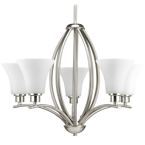Progress Lighting Progress Lighting Joy 5-Light Brushed Nickel Chandelier P4490-09