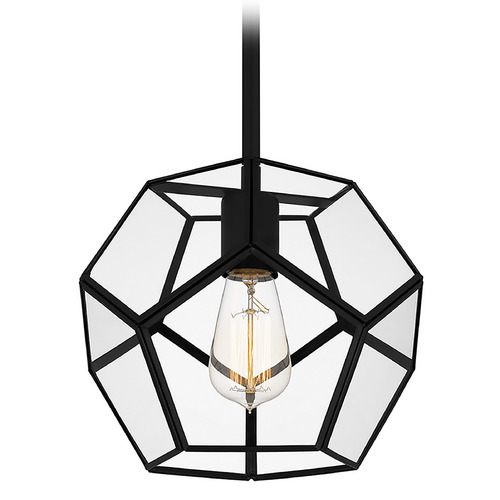 Quoizel Lighting Kinslee 9.50-Inch Pendant in Matte Black by Quoizel Lighting QPP5593MBK