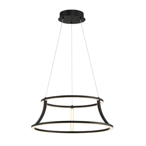 Cadoux 20-Inch LED Pendant in Matte Black by Eurofase Lighting