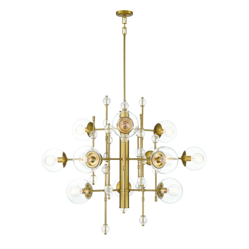 Traiton 3-Tier Grand Chandelier in Gold by Eurofase Lighting