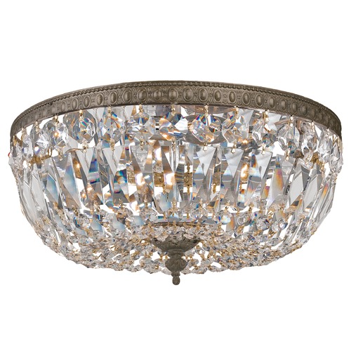 Crystorama Lighting Richmond Crystal Flush Mount in English Bronze by Crystorama Lighting 712-EB-CL-MWP