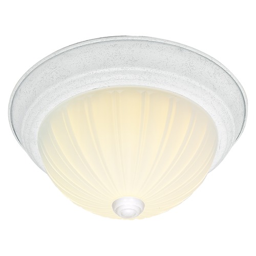 Textured White Flush Mount by Nuvo Lighting