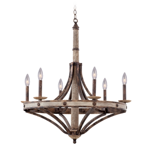 Coronado Florence Gold Chandelier by Kalco Lighting