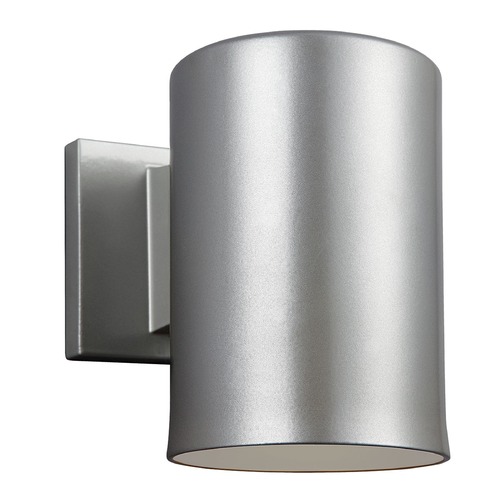 7.25-Inch Outdoor Wall Light in Painted Brushed Nickel by Visual Comfort Studio