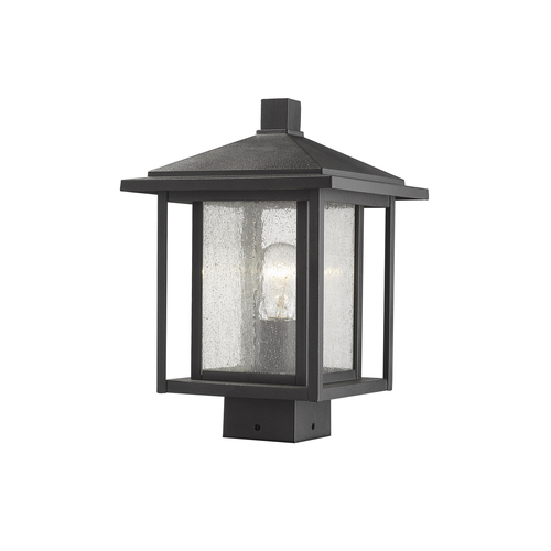 Z-Lite Aspen Black Post Light by Z-Lite 554PHMS-BK