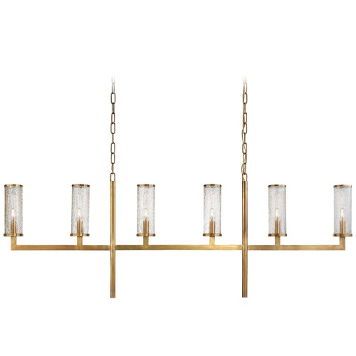 Kelly Wearstler Liaison Linear Chandelier in Brass by Visual Comfort Signature