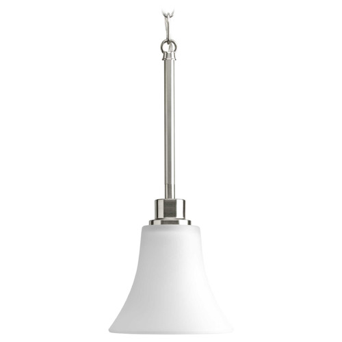1-Light Pendant from the Joy Collection in Brushed Nickel Finish