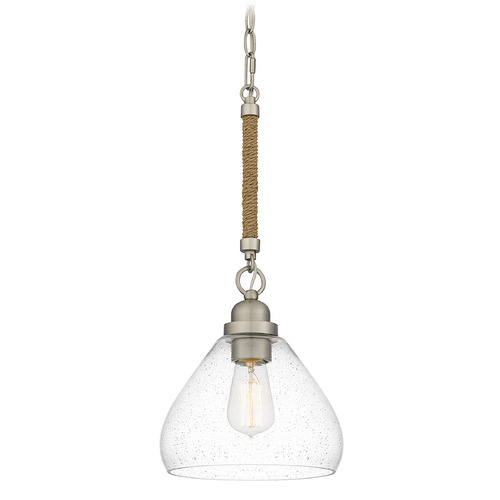 Quoizel Lighting Laughlin Mini Pendant in Brushed Nickel by Quoizel Lighting QPP5635BN