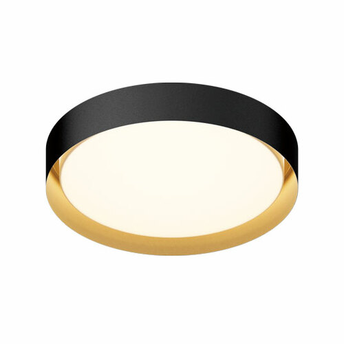 ET2 Lighting Echo 24-Inch 5CCT LED Flush Mount in White & Black by ET2 Lighting E51014-BKGLD