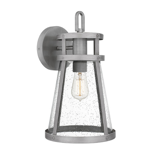 Quoizel Lighting Barber Antique Brushed Aluminum Outdoor Wall Light by Quoizel Lighting BAB8409ABA