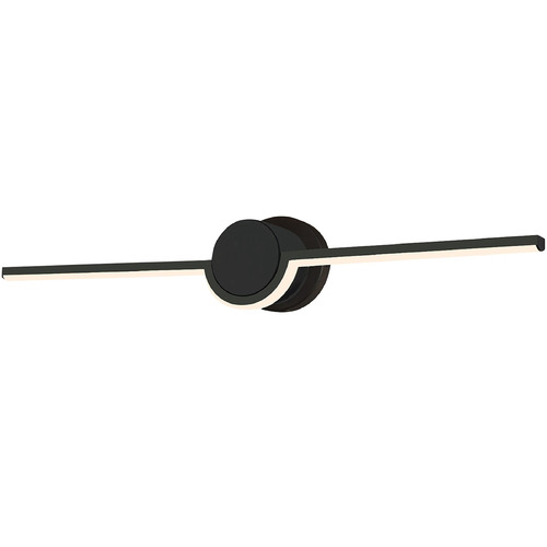 Justice Design Group Justice Design Semicirculo ADA 24 Inch LED Wall Bath Light NSH-9085-MBLK