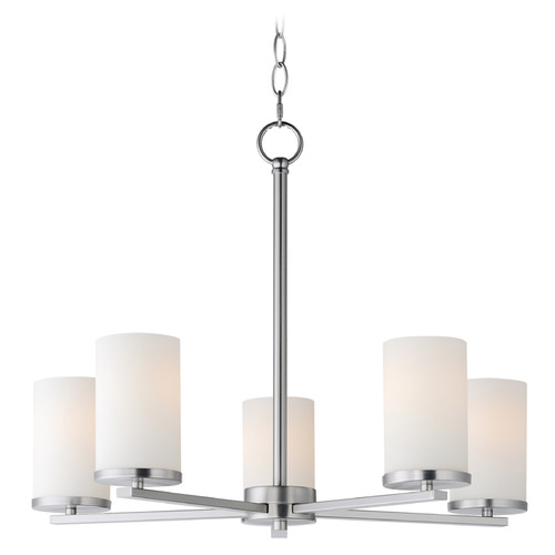 Lateral Satin Nickel Chandelier by Maxim Lighting