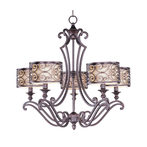 Mondrian Umber Bronze Chandelier by Maxim Lighting