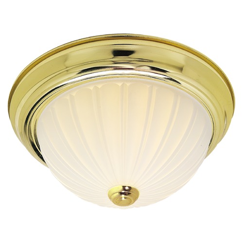 Polished Brass Flush Mount by Nuvo Lighting