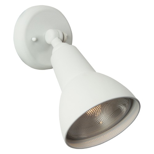 Craftmade Lighting 1-Light Directional Outdoor Wall Light in Matte White by Craftmade Lighting Z401-04