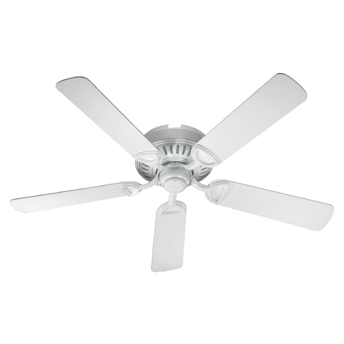 Medallion White Ceiling Fan Without Light by Quorum Lighting