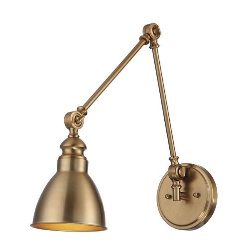 Dakota 17-Inch Warm Brass Sconce by Savoy House