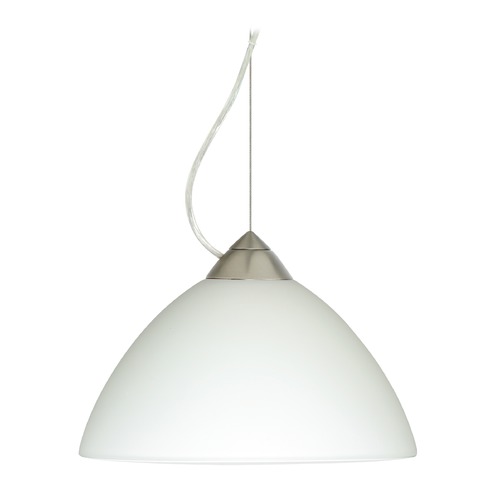 Besa Lighting Besa Lighting Tessa Satin Nickel LED Pendant Light 1KX-420107-LED-SN