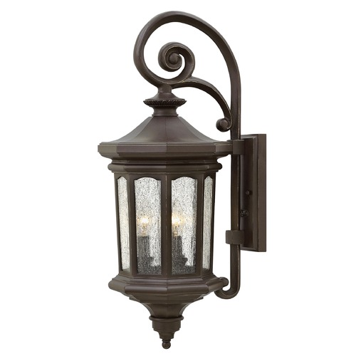 Hinkley Seeded Glass LED Outdoor Wall Light Bronze 25.75 Inches Tall by Hinkley 1604OZ-LL