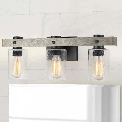 Gulliver Graphite 3-Light Bathroom Light by Progress Lighting