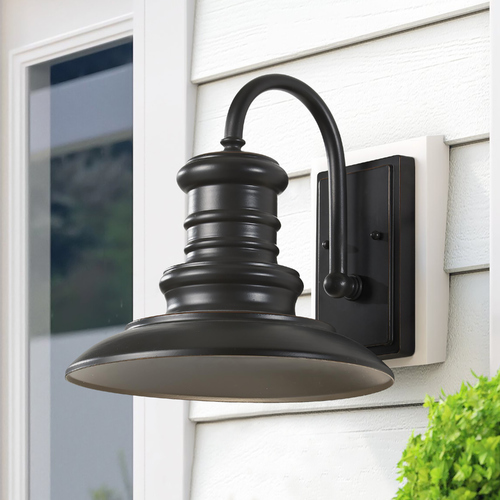 Redding Station Restoration Bronze LED Barn Light by Generation Lighting