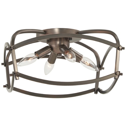 Minka Lavery Jupiter's Canopy Flush Mount in Harvard Court Bronze by Minka Lavery 4779-281