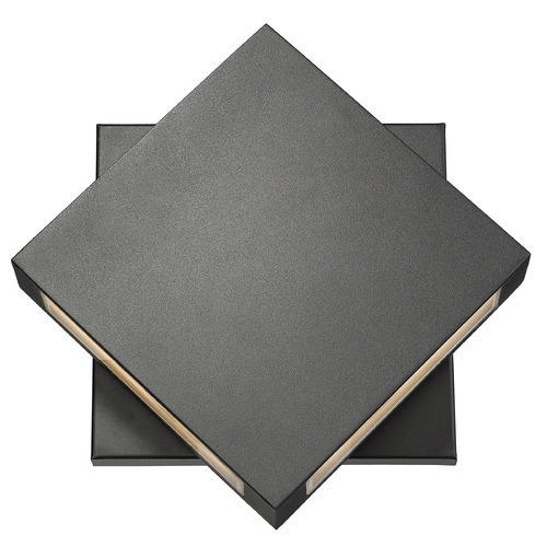 Z-Lite Quadrate Black LED Outdoor Wall Light by Z-Lite 572B-BK-LED