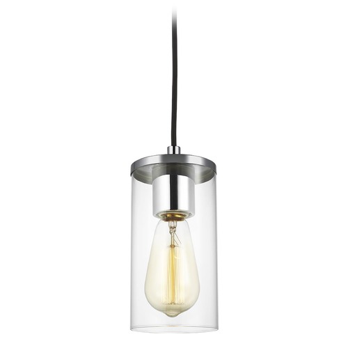 Zire Chrome Mini Pendant by Visual Comfort Studio