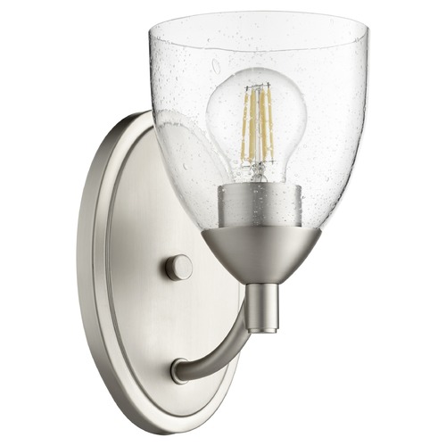 Barkley Satin Nickel Sconce by Quorum Lighting