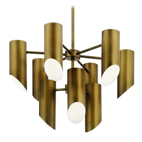 Kichler Lighting Trentino 9-Light Natural Brass Chandelier by Kichler Lighting 52162NBR