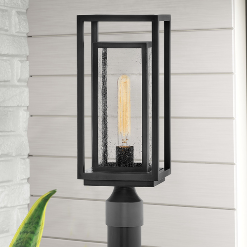 Republic Black LED Post Light by Hinkley Lighting