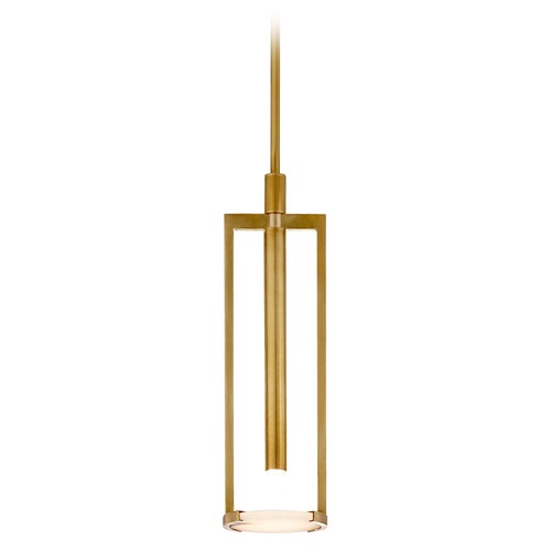 Visual Comfort Signature Collection Kelly Wearstler Melange Small Disc Pendant in Brass by Visual Comfort Signature KW5610ABALB