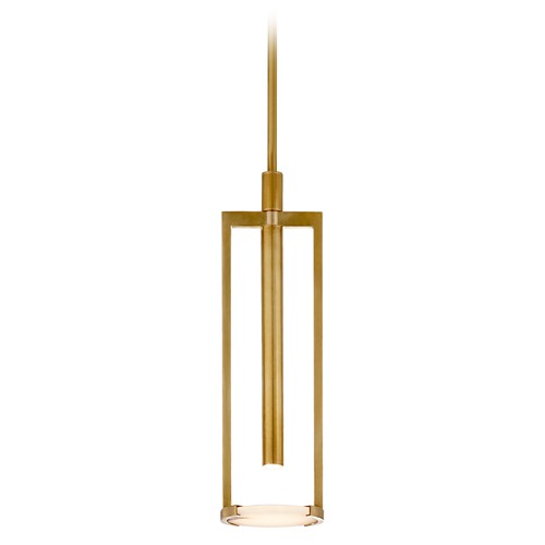 Kelly Wearstler Melange Small Disc Pendant in Brass by Visual Comfort Signature