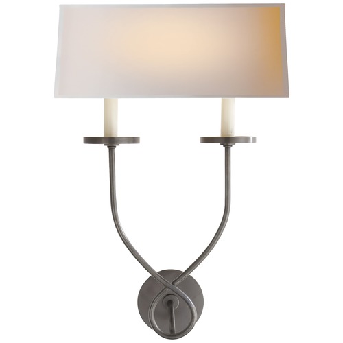 Visual Comfort Signature Collection E.F. Chapman Symmetric Twist Sconce in Bronze by Visual Comfort Signature CHD1612BZNP