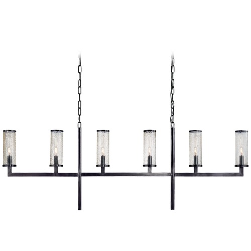 Visual Comfort Signature Collection Kelly Wearstler Liaison Linear Chandelier in Bronze by Visual Comfort Signature KW5203BZCRG