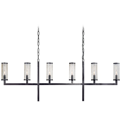 Kelly Wearstler Liaison Linear Chandelier in Bronze by Visual Comfort Signature