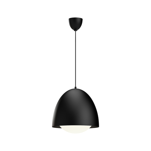 Alora Lighting Alora Lighting Kenji Matte Black Pendant Light with Bowl / Dome Shade PD529116MBOP