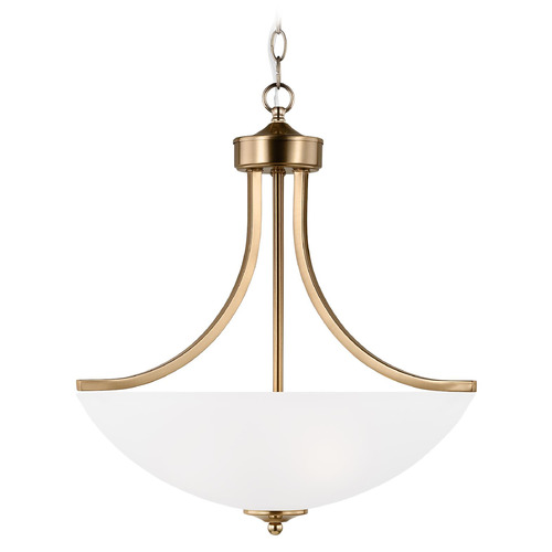 Generation Lighting Geary 18.63-Inch Satin Brass Pendant by Generation Lighting 6616503-848